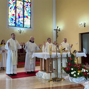 Zlatomisnik vlč. Ivan Levak predvodio misu na župnu svetkovinu u Lugu Samoborskom